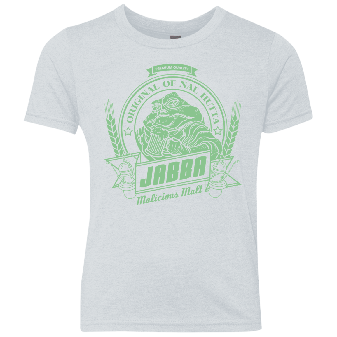 T-Shirts Heather White / YXS Jabba Malt Youth Triblend T-Shirt