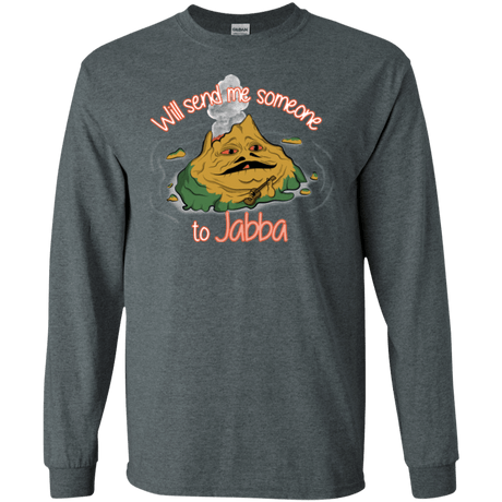 T-Shirts Dark Heather / S Jabba Men's Long Sleeve T-Shirt