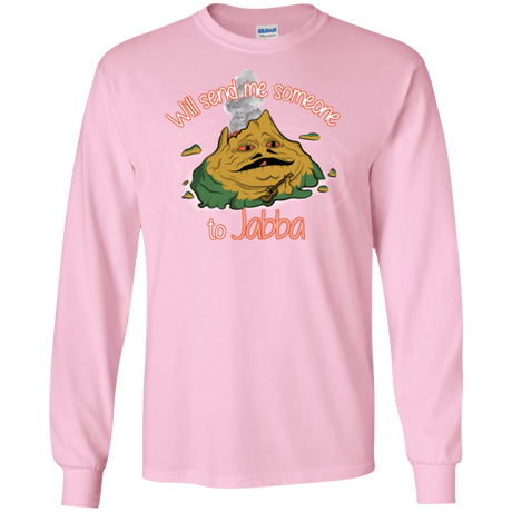 T-Shirts Light Pink / S Jabba Men's Long Sleeve T-Shirt