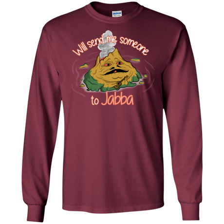 T-Shirts Maroon / S Jabba Men's Long Sleeve T-Shirt