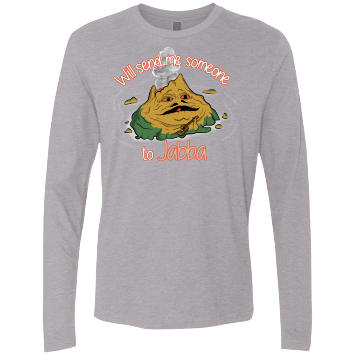 T-Shirts Heather Grey / S Jabba Men's Premium Long Sleeve