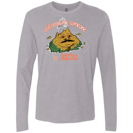 T-Shirts Heather Grey / S Jabba Men's Premium Long Sleeve