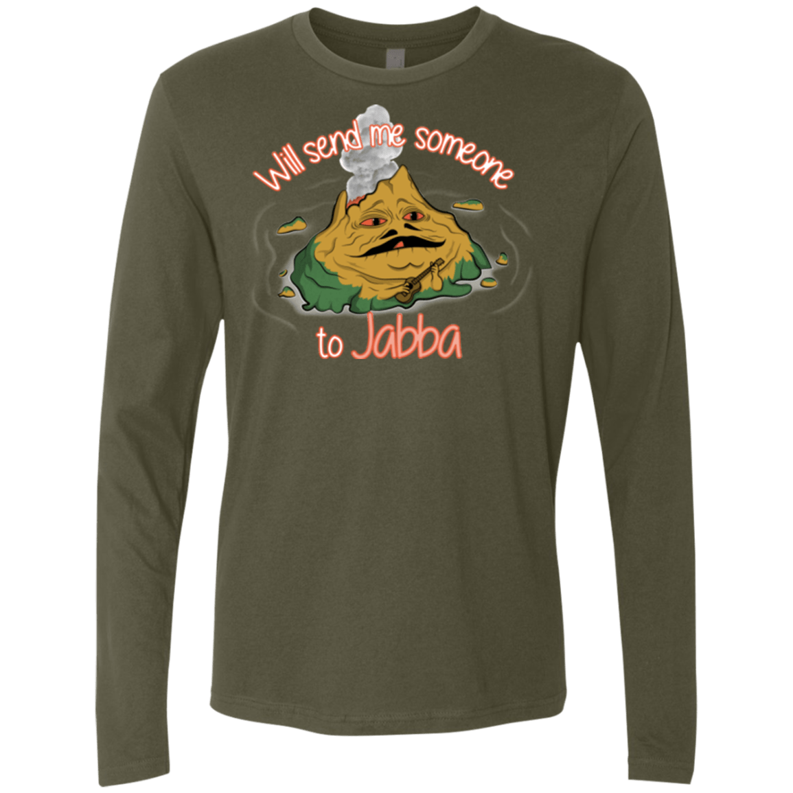 T-Shirts Military Green / S Jabba Men's Premium Long Sleeve