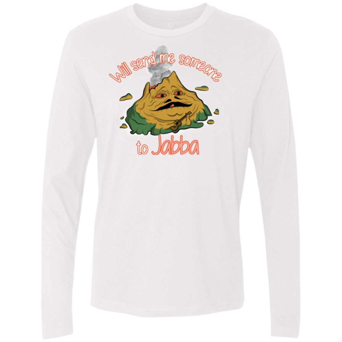 T-Shirts White / S Jabba Men's Premium Long Sleeve