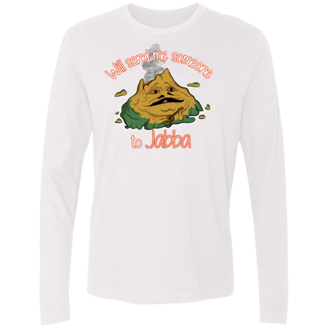 T-Shirts White / S Jabba Men's Premium Long Sleeve