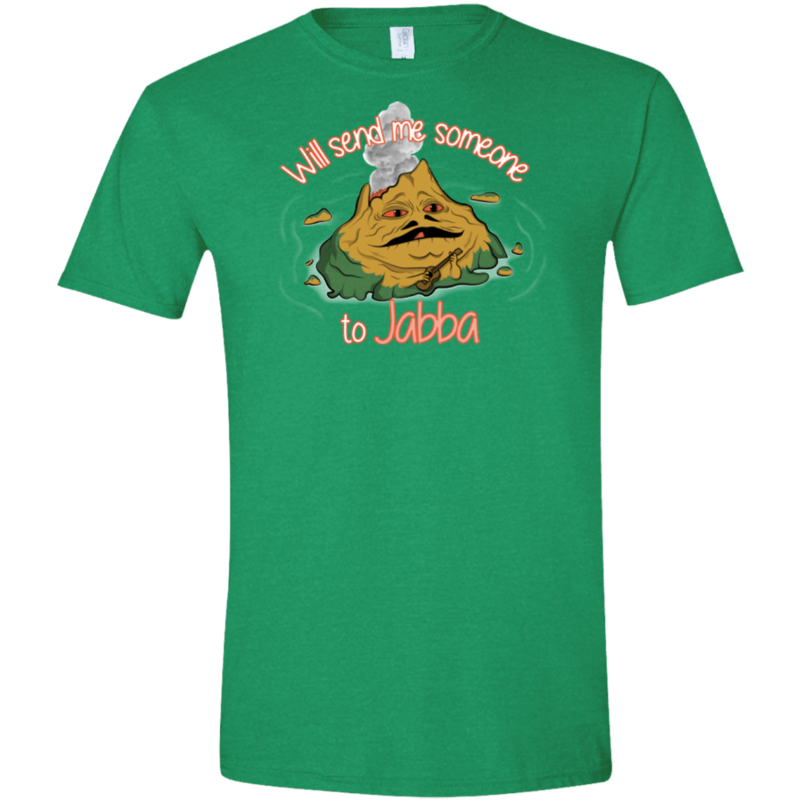T-Shirts Heather Irish Green / S Jabba Men's Semi-Fitted Softstyle