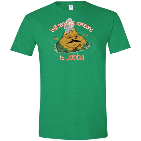 T-Shirts Heather Irish Green / S Jabba Men's Semi-Fitted Softstyle