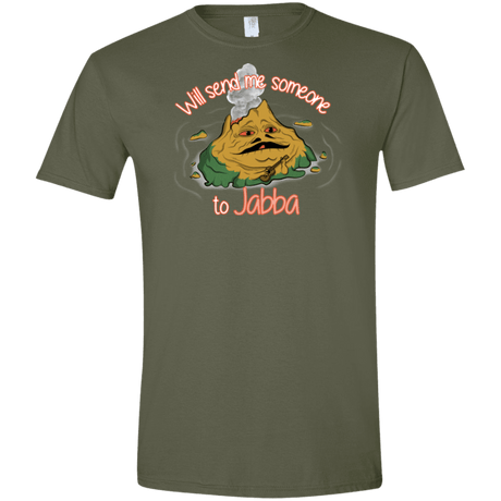 T-Shirts Military Green / S Jabba Men's Semi-Fitted Softstyle