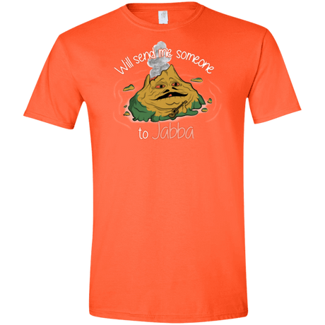 T-Shirts Orange / S Jabba Men's Semi-Fitted Softstyle