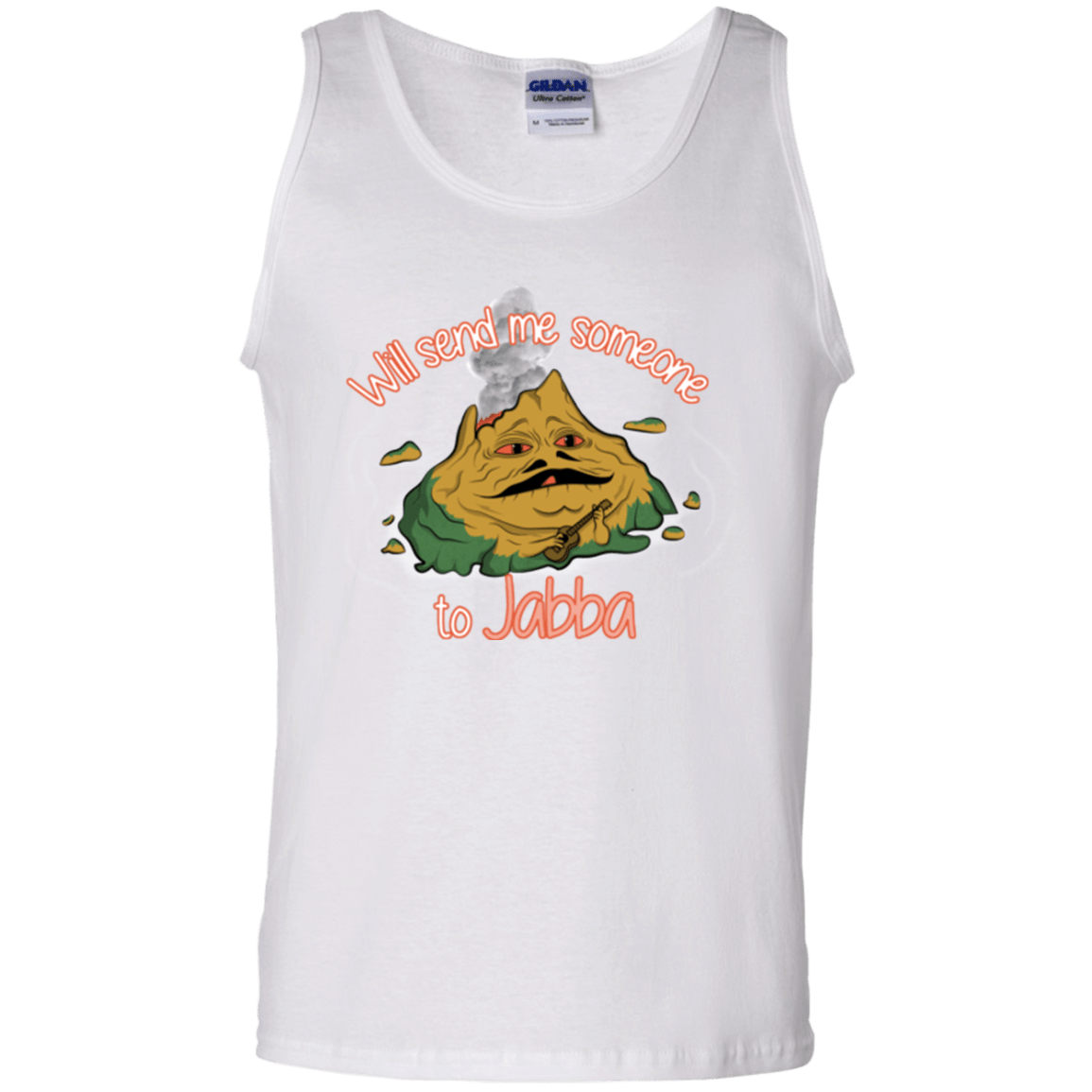 T-Shirts White / S Jabba Men's Tank Top