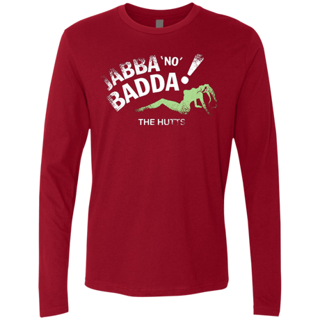 T-Shirts Cardinal / Small Jabba No Badda Men's Premium Long Sleeve