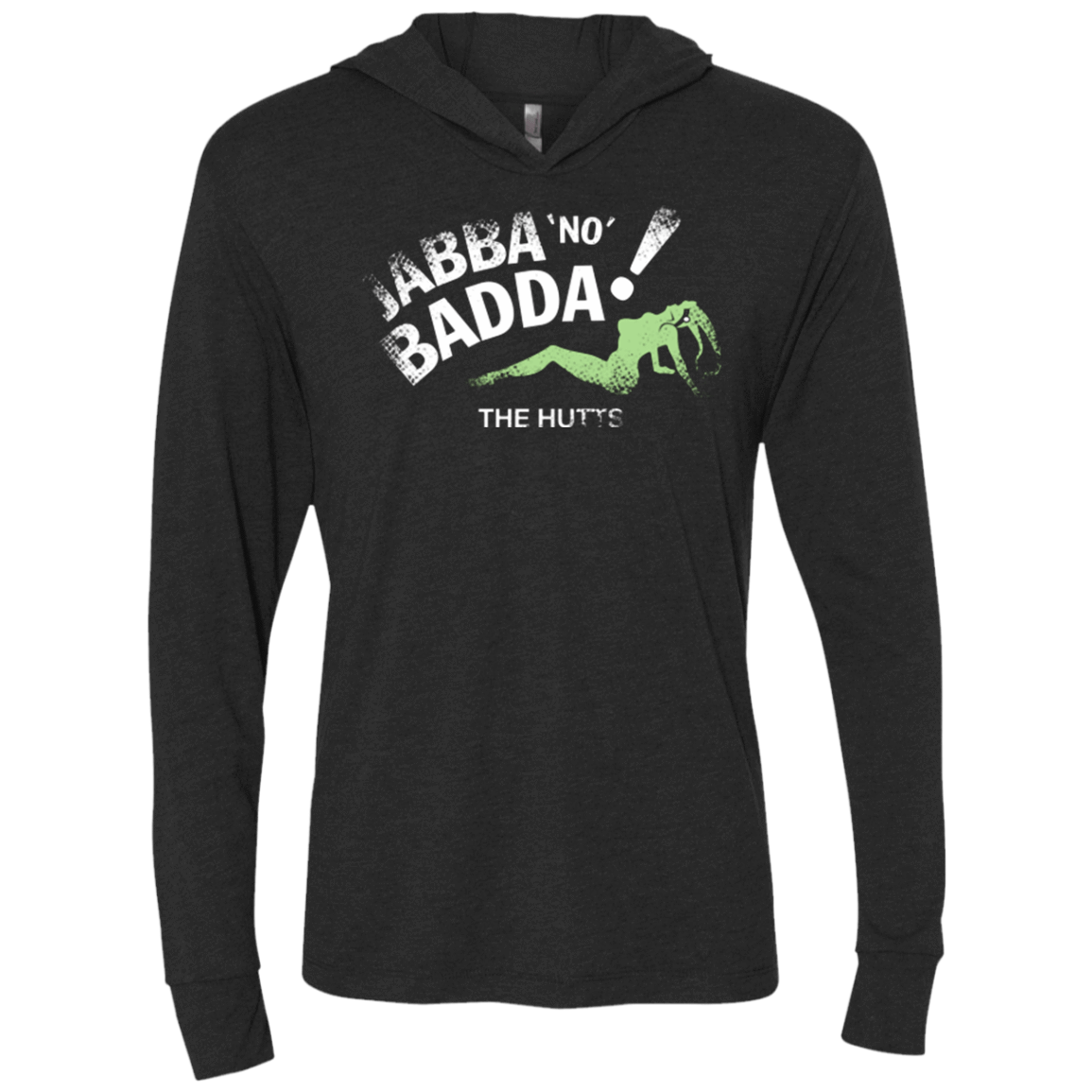 T-Shirts Vintage Black / X-Small Jabba No Badda Triblend Long Sleeve Hoodie Tee