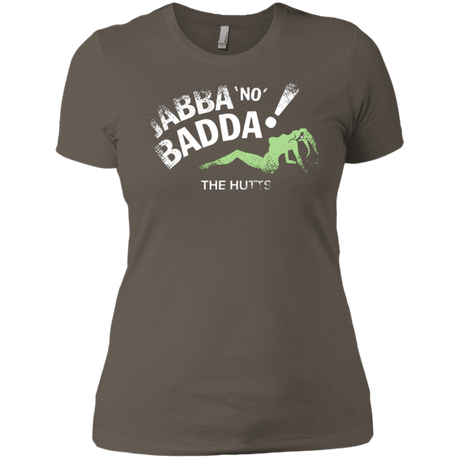 T-Shirts Warm Grey / X-Small Jabba No Badda Women's Premium T-Shirt