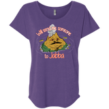 T-Shirts Purple Rush / X-Small Jabba Triblend Dolman Sleeve