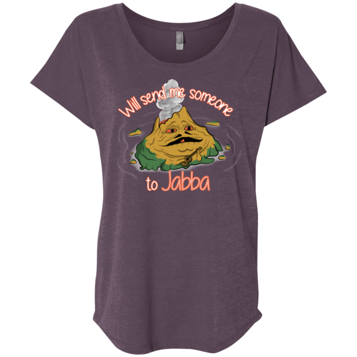 T-Shirts Vintage Purple / X-Small Jabba Triblend Dolman Sleeve