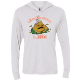 T-Shirts Heather White / X-Small Jabba Triblend Long Sleeve Hoodie Tee