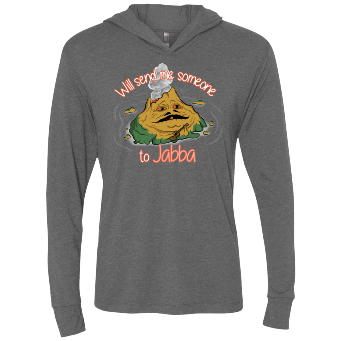 T-Shirts Premium Heather / X-Small Jabba Triblend Long Sleeve Hoodie Tee