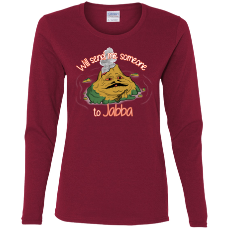 T-Shirts Cardinal / S Jabba Women's Long Sleeve T-Shirt