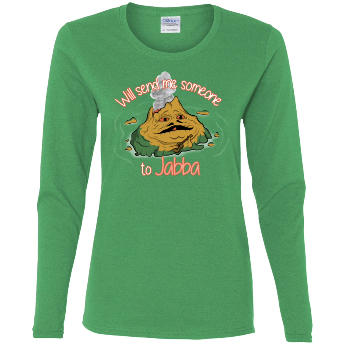 T-Shirts Irish Green / S Jabba Women's Long Sleeve T-Shirt