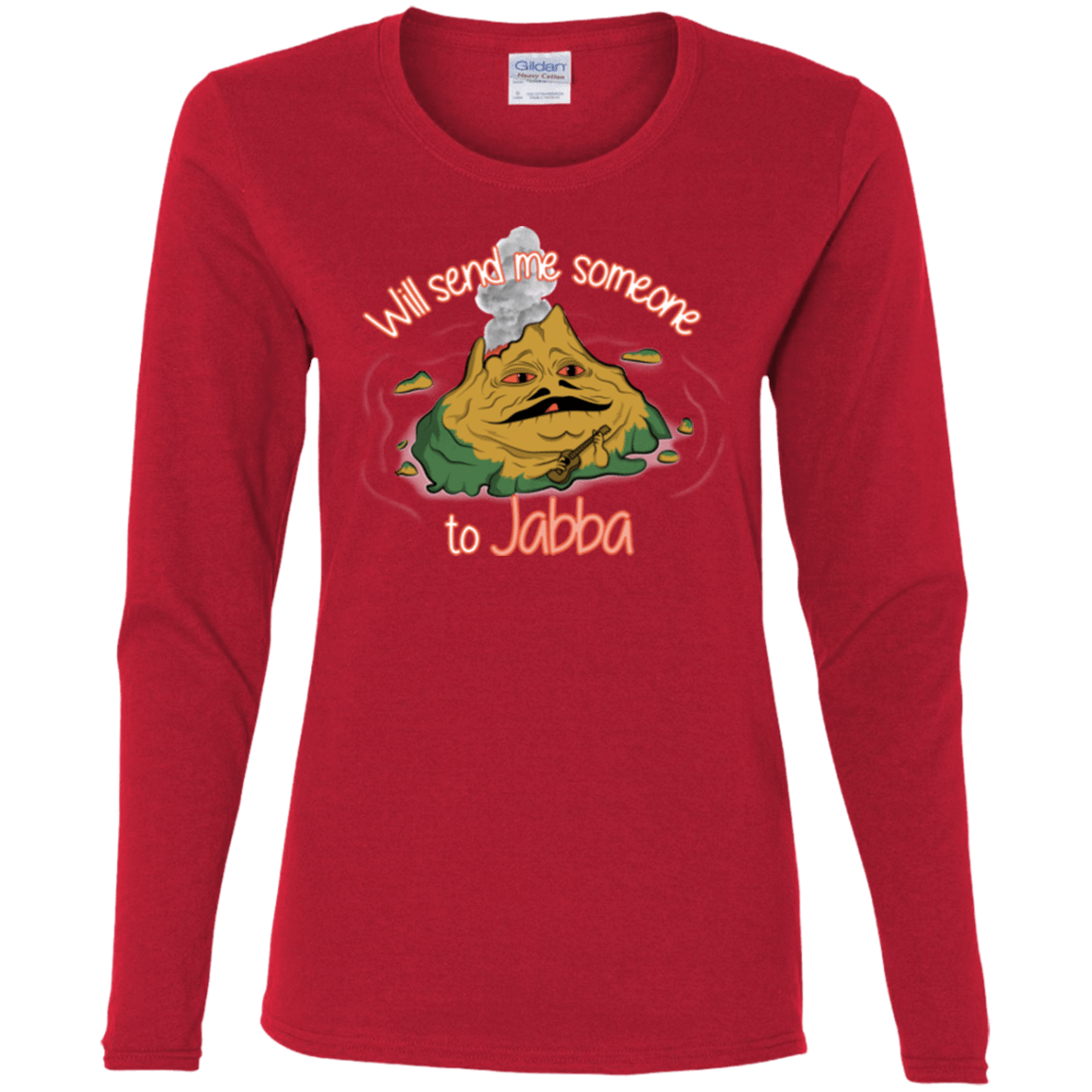 T-Shirts Red / S Jabba Women's Long Sleeve T-Shirt