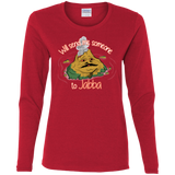 T-Shirts Red / S Jabba Women's Long Sleeve T-Shirt