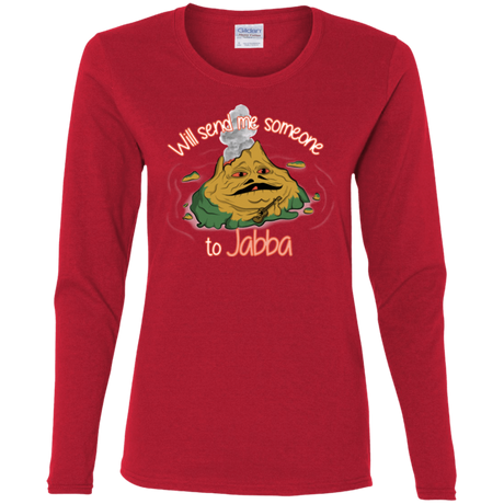 T-Shirts Red / S Jabba Women's Long Sleeve T-Shirt