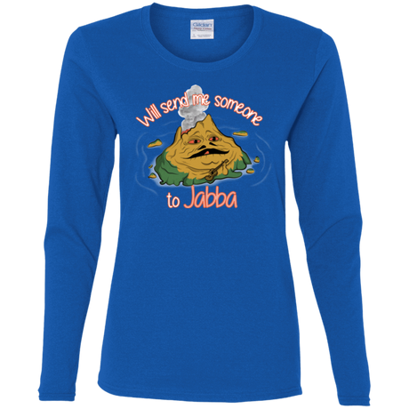T-Shirts Royal / S Jabba Women's Long Sleeve T-Shirt
