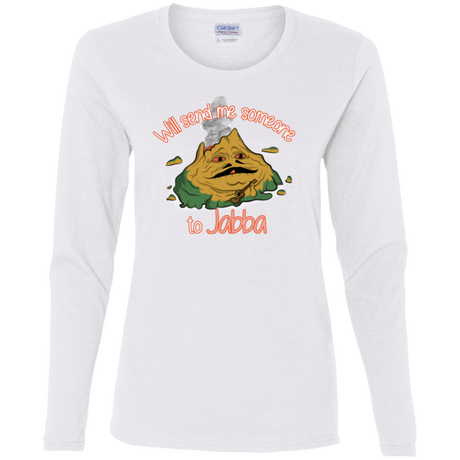 T-Shirts White / S Jabba Women's Long Sleeve T-Shirt