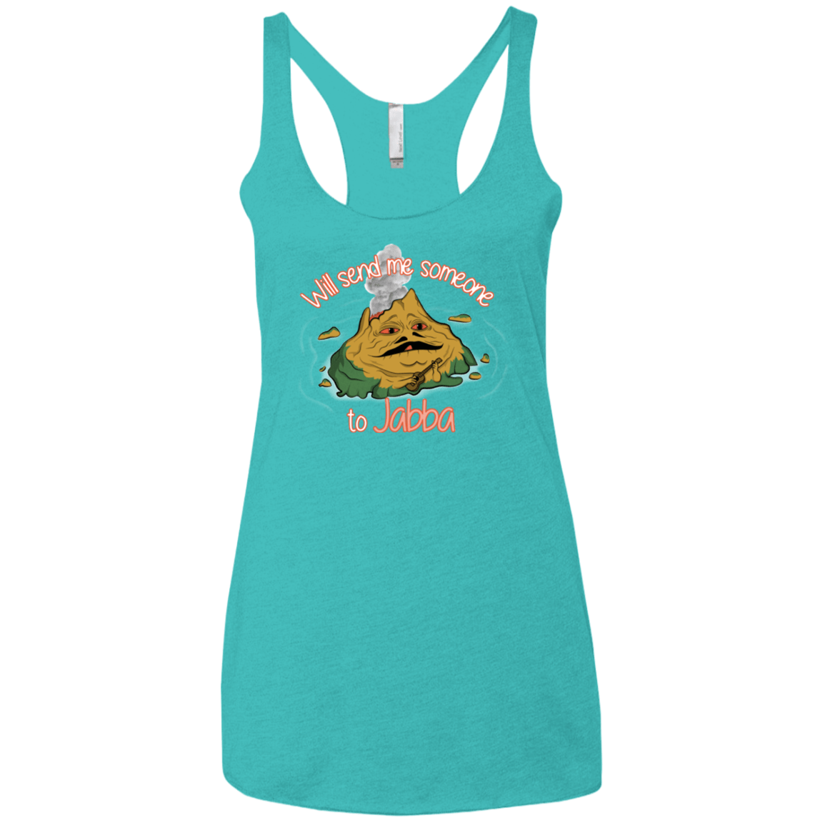 T-Shirts Tahiti Blue / X-Small Jabba Women's Triblend Racerback Tank