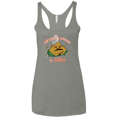 T-Shirts Venetian Grey / X-Small Jabba Women's Triblend Racerback Tank