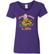 T-Shirts Purple / S Jabba Women's V-Neck T-Shirt