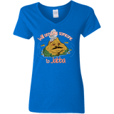 T-Shirts Royal / S Jabba Women's V-Neck T-Shirt