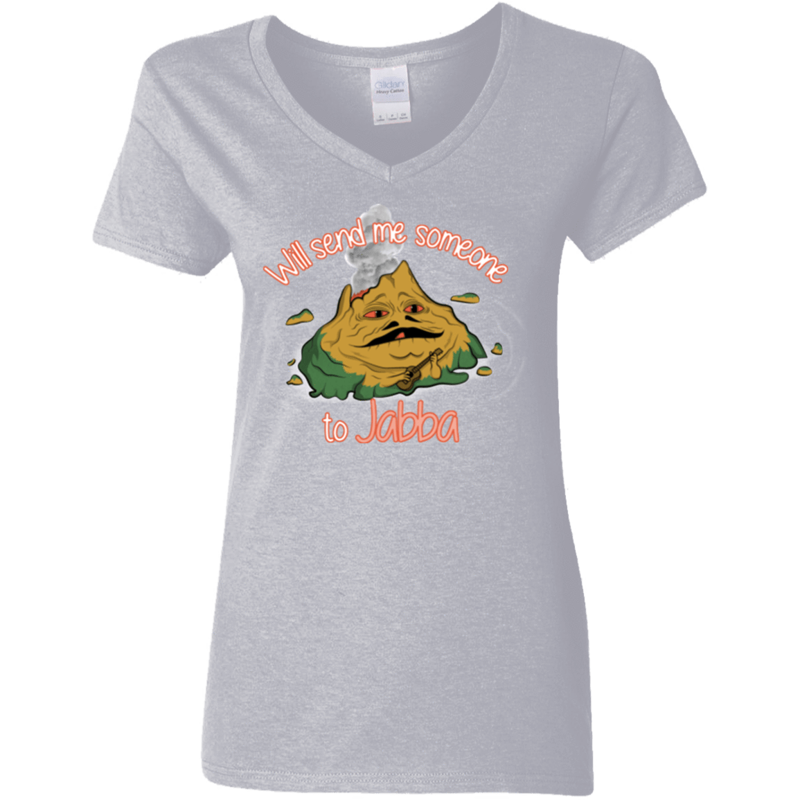 T-Shirts Sport Grey / S Jabba Women's V-Neck T-Shirt