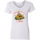 T-Shirts White / S Jabba Women's V-Neck T-Shirt