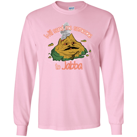 T-Shirts Light Pink / YS Jabba Youth Long Sleeve T-Shirt