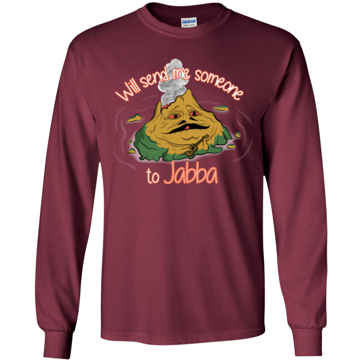 T-Shirts Maroon / YS Jabba Youth Long Sleeve T-Shirt