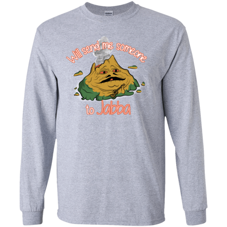 T-Shirts Sport Grey / YS Jabba Youth Long Sleeve T-Shirt