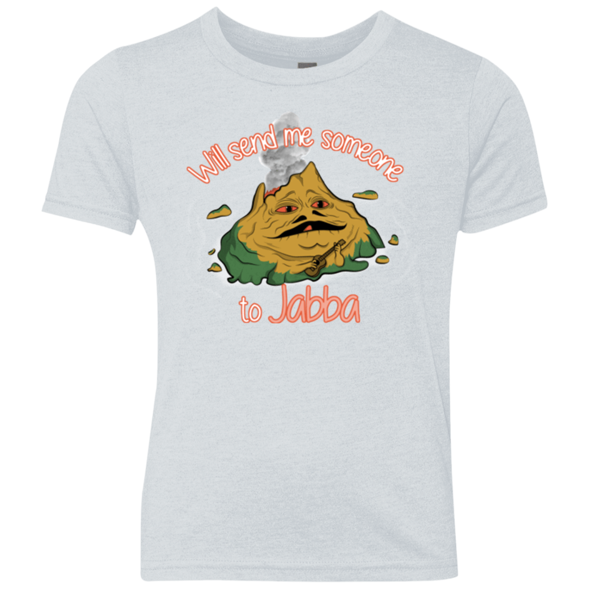 T-Shirts Heather White / YXS Jabba Youth Triblend T-Shirt