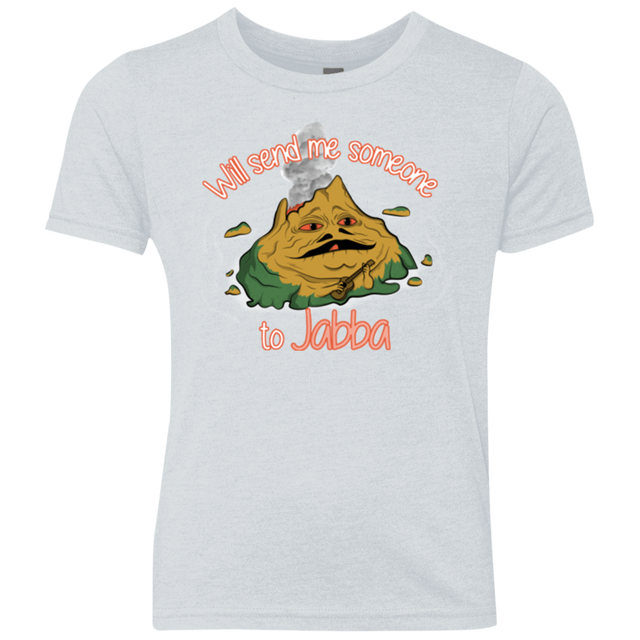 T-Shirts Heather White / YXS Jabba Youth Triblend T-Shirt