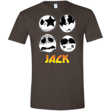 T-Shirts Dark Chocolate / S JACK Gave Rock and Roll to You Men's Semi-Fitted Softstyle