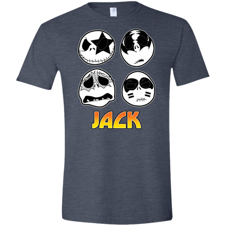 T-Shirts Heather Navy / S JACK Gave Rock and Roll to You Men's Semi-Fitted Softstyle