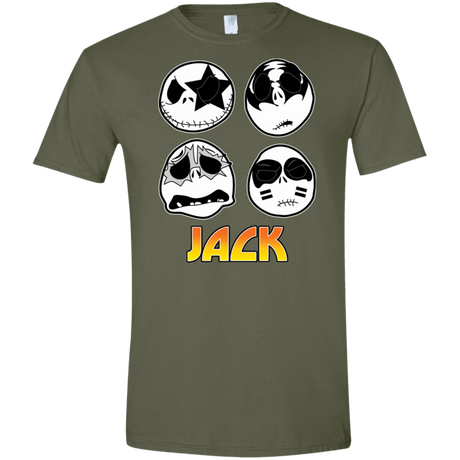 T-Shirts Military Green / S JACK Gave Rock and Roll to You Men's Semi-Fitted Softstyle