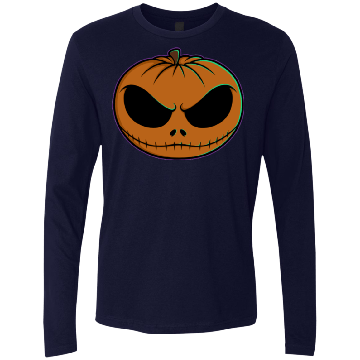 T-Shirts Midnight Navy / Small Jack O Lantern Men's Premium Long Sleeve
