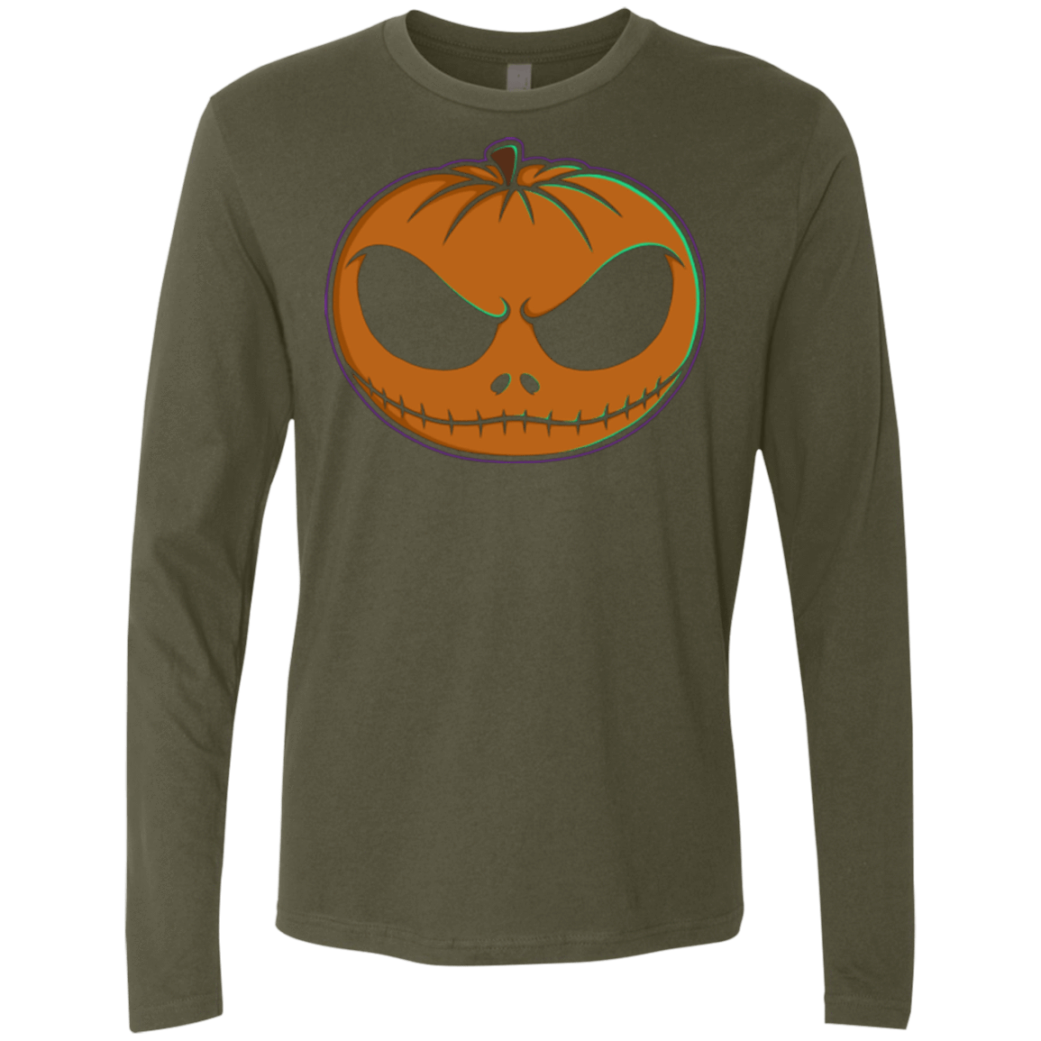 T-Shirts Military Green / Small Jack O'Lantern Men's Premium Long Sleeve