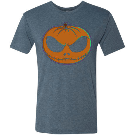 T-Shirts Indigo / Small Jack O'Lantern Men's Triblend T-Shirt