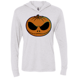 T-Shirts Heather White / X-Small Jack O Lantern Triblend Long Sleeve Hoodie Tee