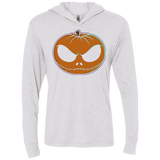 T-Shirts Heather White / X-Small Jack O'Lantern Triblend Long Sleeve Hoodie Tee