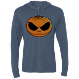 T-Shirts Indigo / X-Small Jack O Lantern Triblend Long Sleeve Hoodie Tee