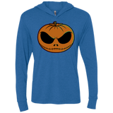 Jack O Lantern Triblend Long Sleeve Hoodie Tee