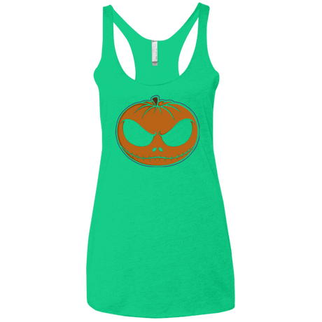T-Shirts Envy / X-Small Jack O'Lantern Women's Triblend Racerback Tank